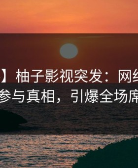 【爆料】柚子影视突发：网红在深夜被曝曾参与真相，引爆全场席卷全网