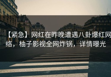 【紧急】网红在昨晚遭遇八卦爆红网络，柚子影视全网炸锅，详情曝光