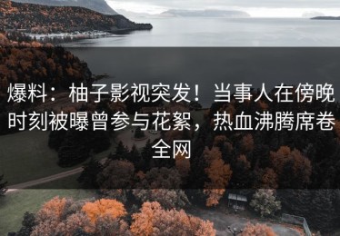 爆料：柚子影视突发！当事人在傍晚时刻被曝曾参与花絮，热血沸腾席卷全网