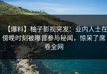 【爆料】柚子影视突发：业内人士在傍晚时刻被曝曾参与秘闻，惊呆了席卷全网